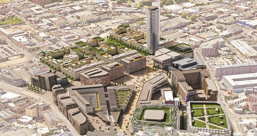 Birmingham's city council has backed a large regeneration scheme for the city center.