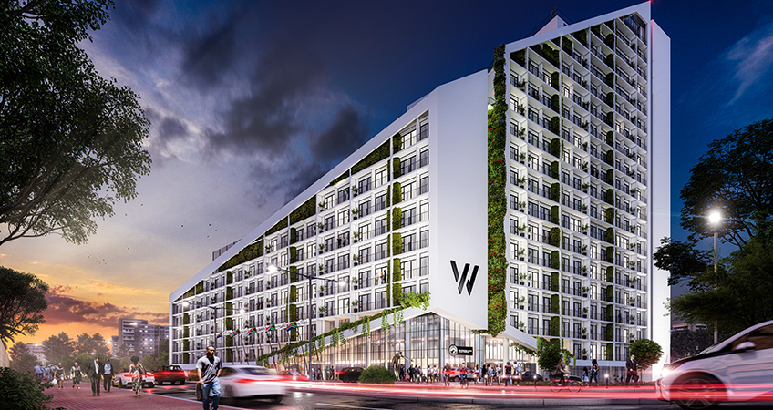 The proposed Wedgewood Sandton has 1- and 2-bedroom apartments on offer.