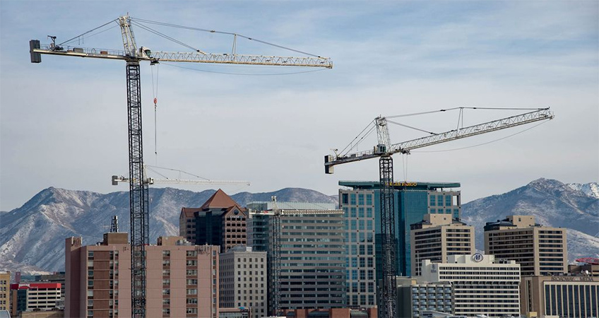 (Francisco Kjolseth | The Salt Lake Tribune) Salt Lake City's skyline will change in 2021 with several new skyscrapers and midsize towers going up across Utah's capital city.