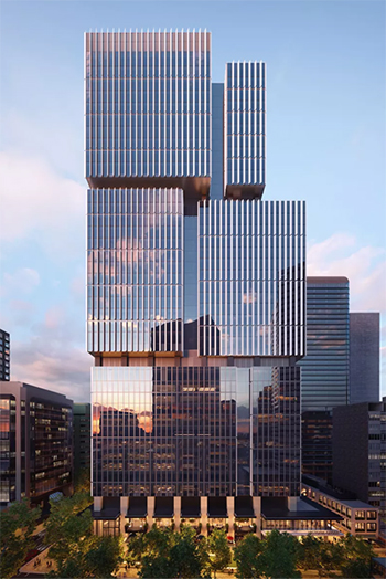 The development will deliver a new urban retail experience with 30 new food and beverage-led retailers anchoring the 42-story skyscraper.