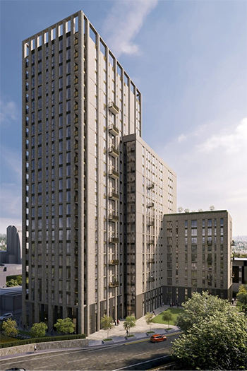 Ninety-four of the build-to-rent apartments will include a private balcony.