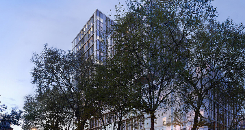 Plans have been withdrawn by a developer to replace a 28-story London hotel with a taller building.