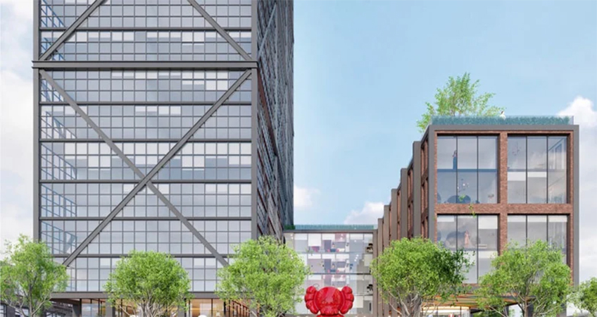 A rendering of the new residential development at 1201-1215 W. Fulton St.