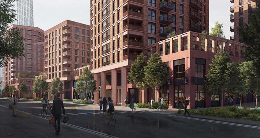Vulcan Wharf will reflect the site's industrial heritage, with brick façades and metal detailing at top floor level. Image credit: Assael Architecture