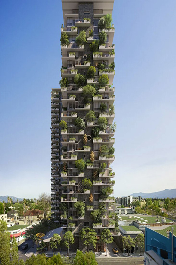 The Orchard's design recalls the agricultural heritage of San Jose. Images courtesy of westbank, renderings by tandem