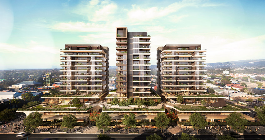 The three-tower, mixed-use residential development will move forward in Adelaide.