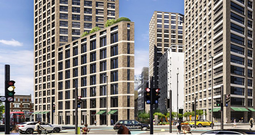 Phase 2 of Aldgate Place in London will be a residential-led, mixed use scheme located on the City fringe. Image credit: British Land