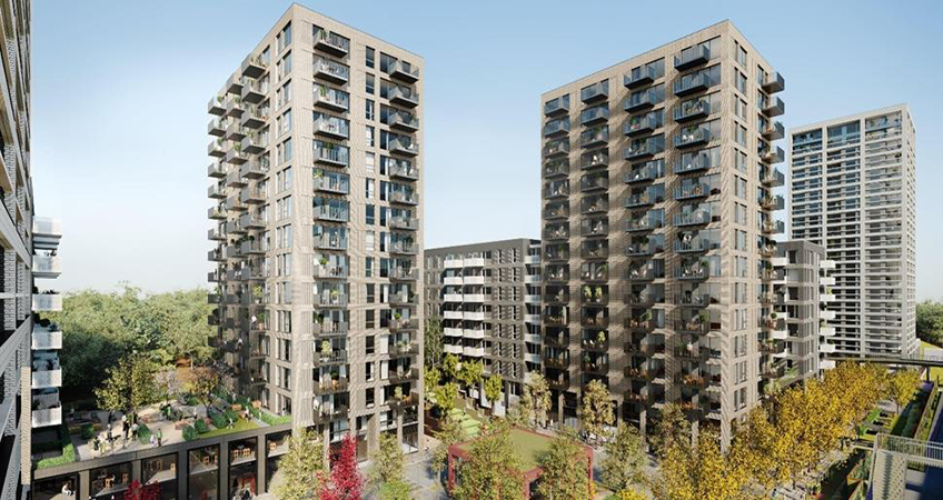 South London’s Kidbrooke Square will deliver 413 homes. Image credit: Notting Hill Genesis