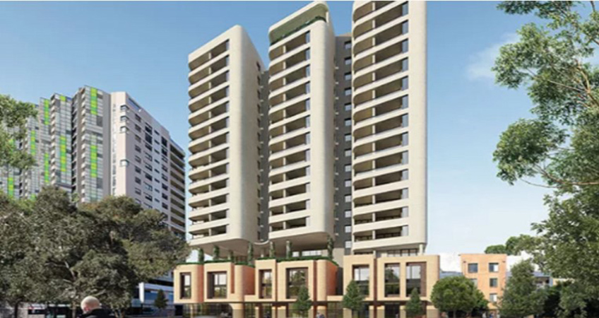 Instead of air conditioning, 11 Gibbons supplies apartments through a rooftop fresh air system. Image credit: NSW government Architect