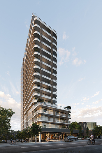 Oasis in Sydney will rise to 19 floors. Image credit: Cbus Property