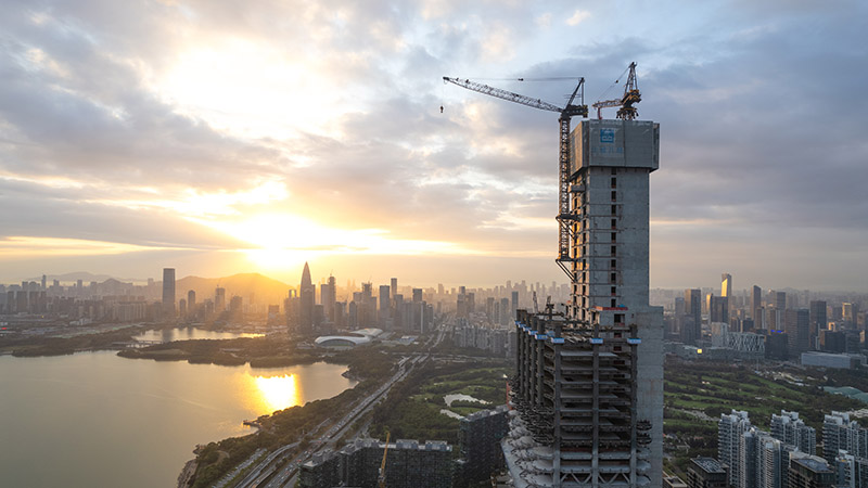 Construction image. Image credit: Zhang Chao. Courtesy Foster + Partners