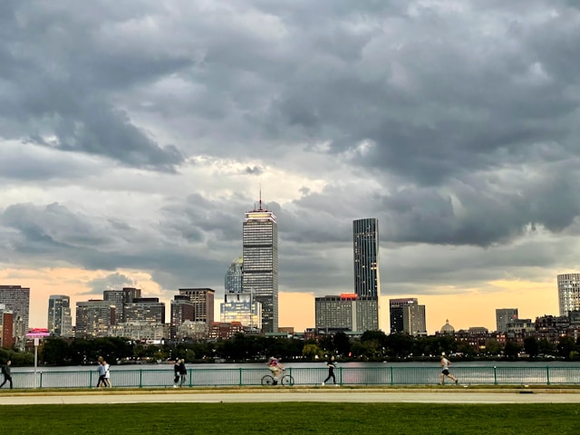 View of Boston's Back Bay skyline neighborhood looking over the Charles River from Cambridge. Photo by G Schwan on Unsplash