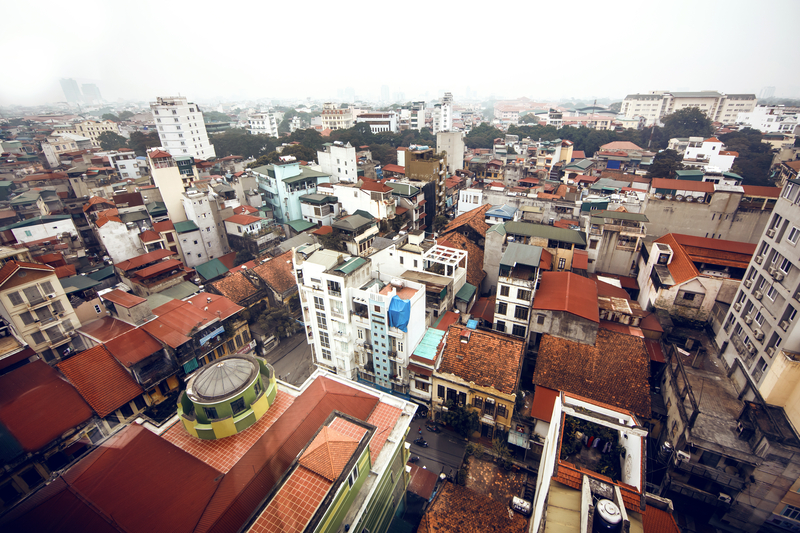 An aerial image of Hanoi, Vietnam’s capital (Andrey Bayda/Dreamstime)