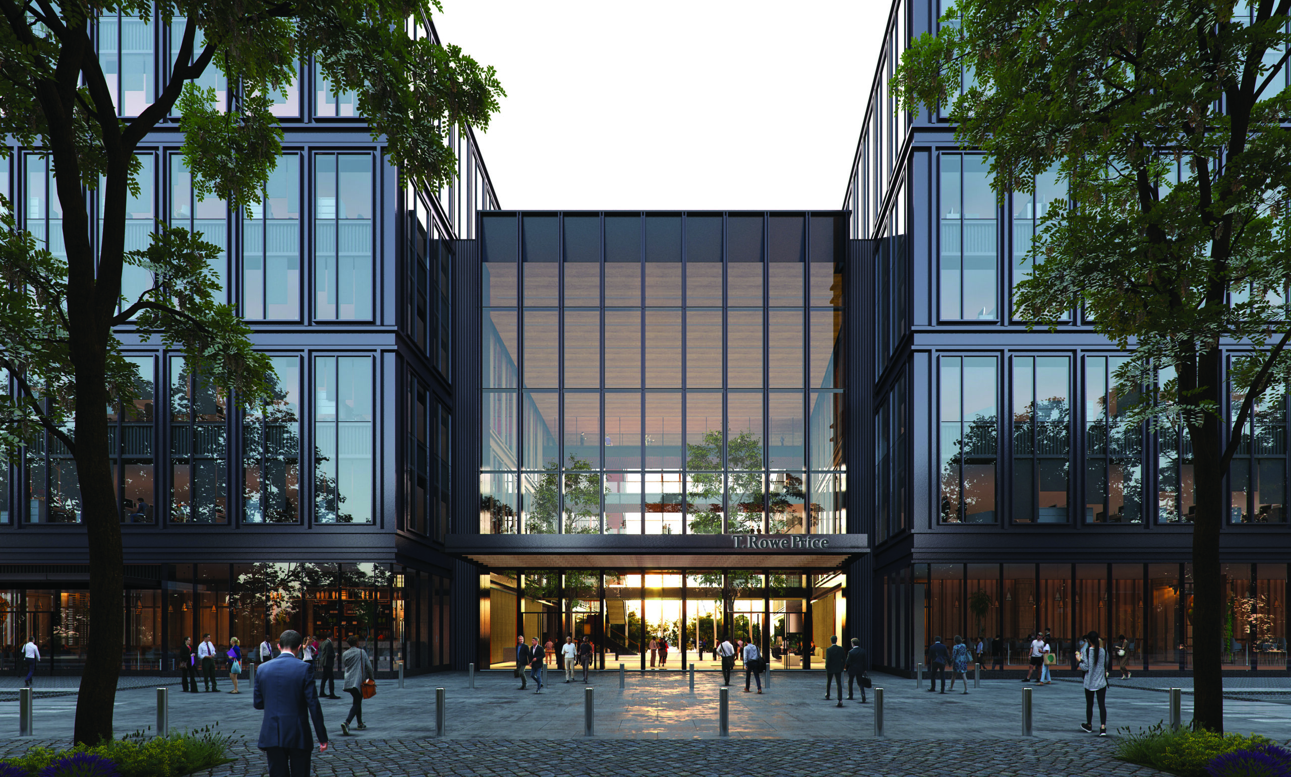 Figure 14— T. Rowe Price Headquarters: Entrance and lobby.