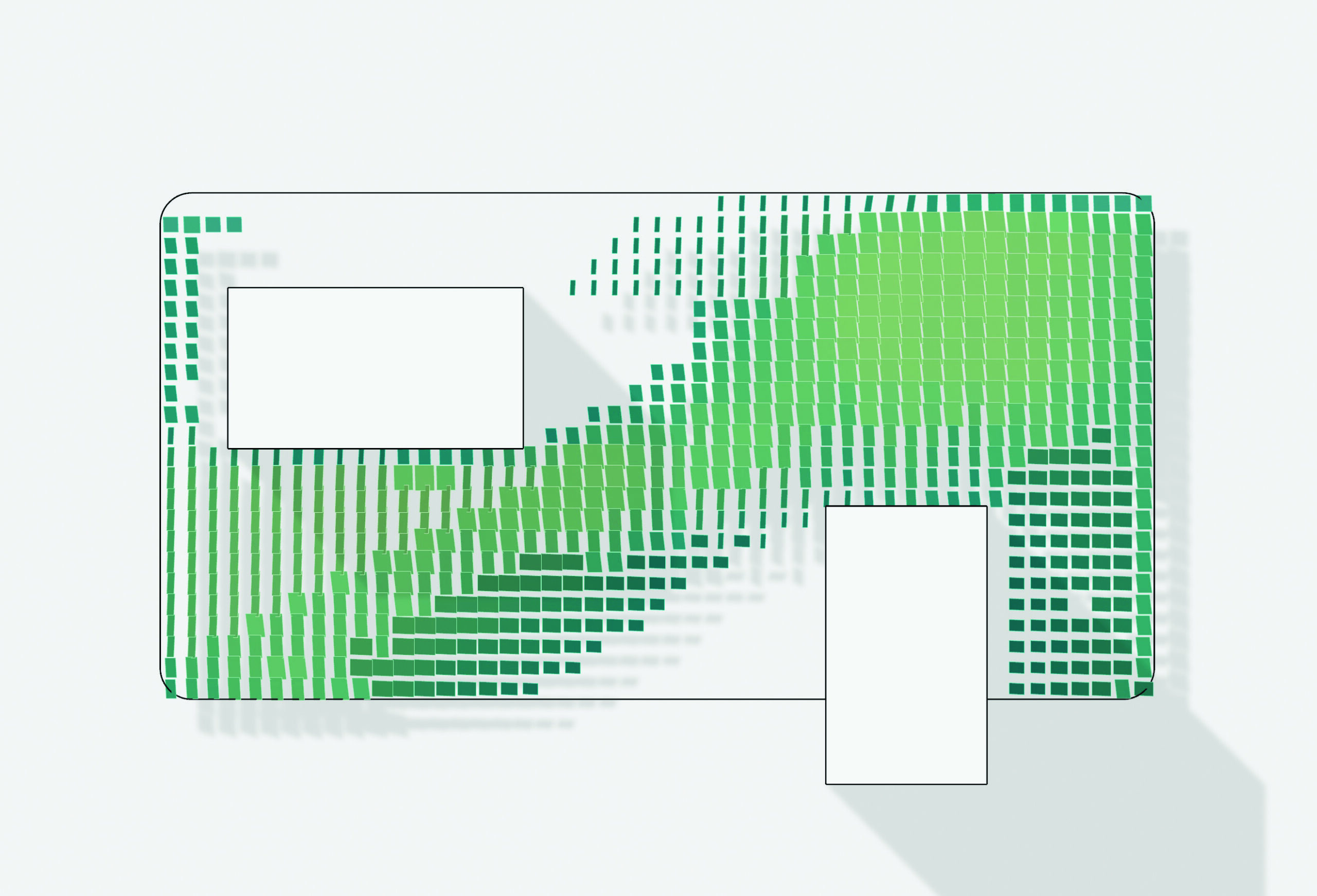 Figure 17— Track: Initial shading geometry based on thermal comfort angles.
