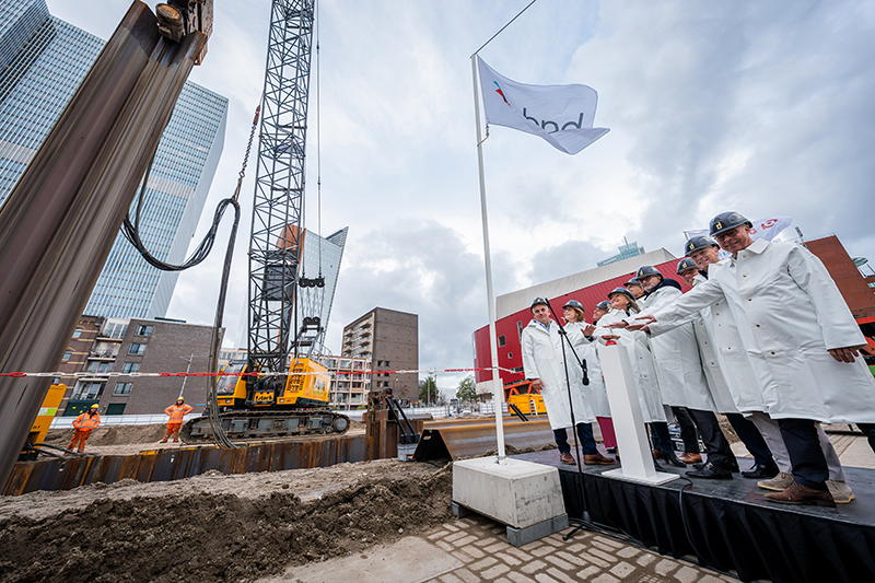 MVRDV, The Sax, Rotterdam, Netherlands, under construction. Courtesy BPD