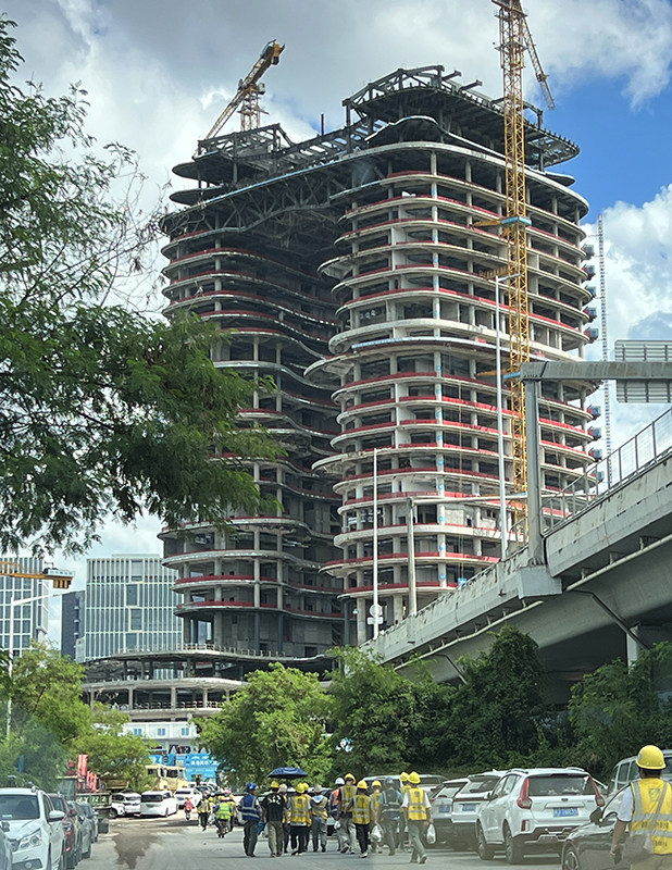 The Yidan Center under construction. Photo by ZHA.