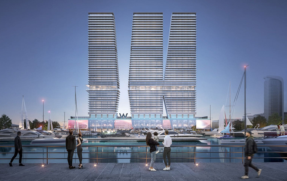 W Residences at Dubai Harbour. Image courtesy Arada