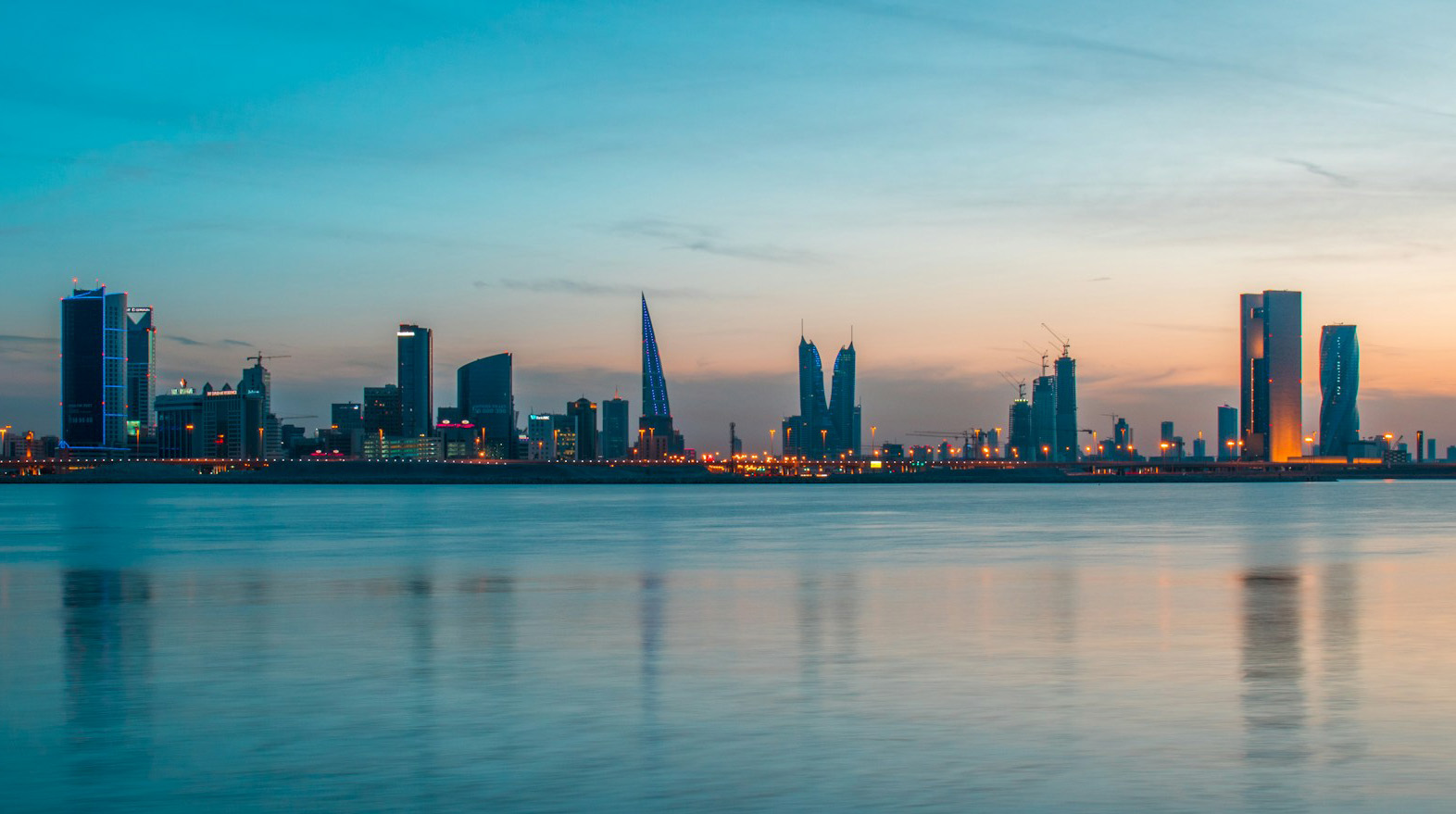 Tall Buildings Impacted by Strikes in Manama, Bahrain