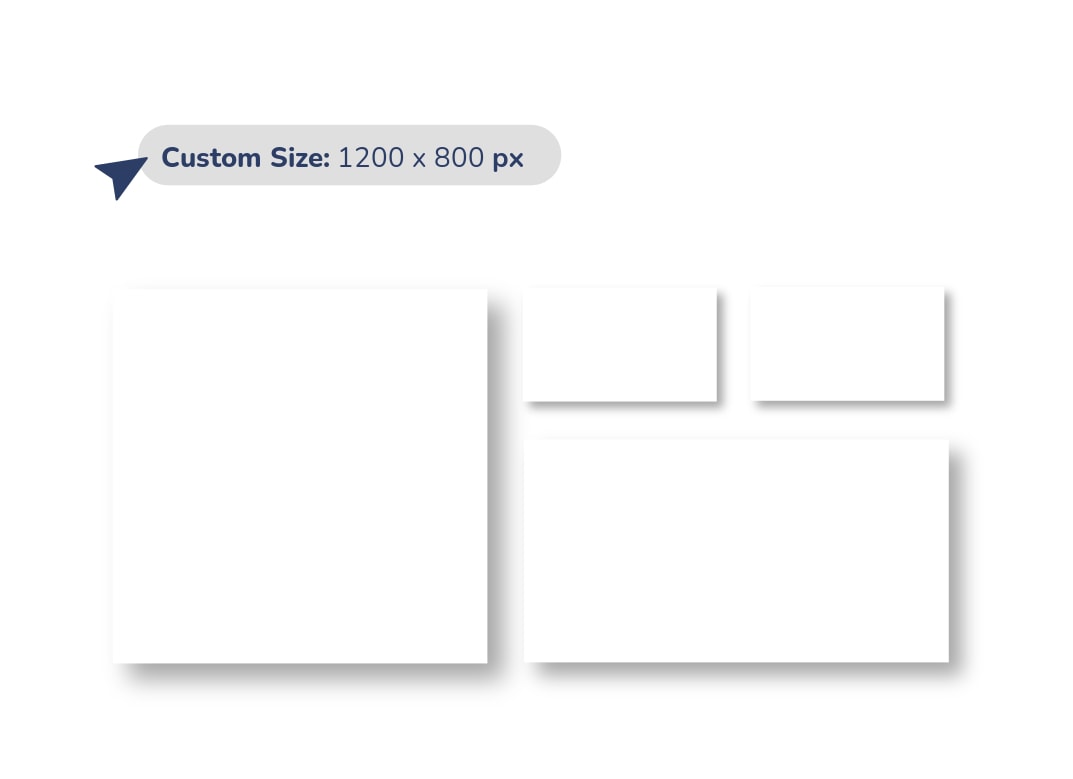 Create a custom size Create a custom size