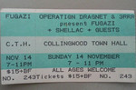 <a href='/fugazi_live_series/melbourne-vic-australia-111493'>Ticket stub from Collingwood Town Hall, Melbourne, Victoria 11/14/93 - Courtesy Neil Thomason</a>