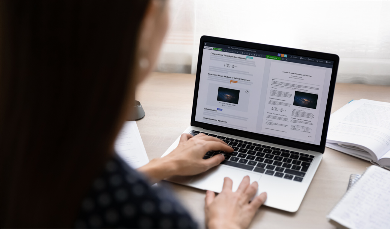 Overleaf es el editor LaTeX en la nube que estandariza la producción científica y facilita la vida de estudiantes e investigadores. (imagen: fizkes / iStock)