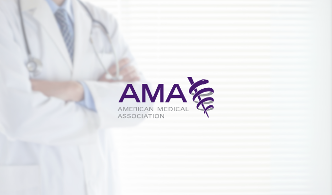 Save the date 2025: logo da American Medical Association.