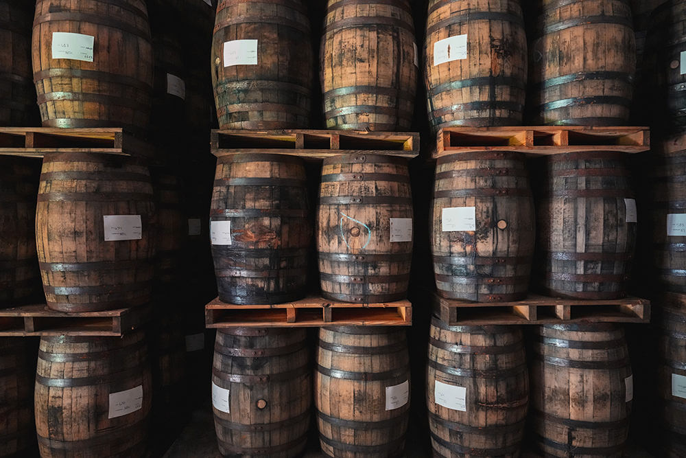 Barrels of Puerto Rican rum