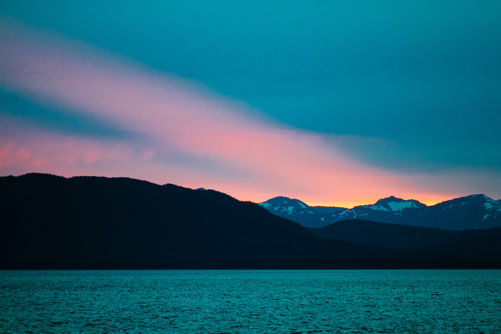 Alaska Sunset with UnCruise Adventures