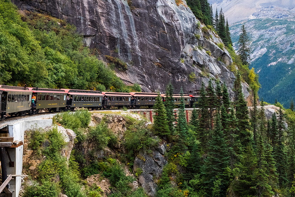 White Pass Railway in Skagway, Alaksa
