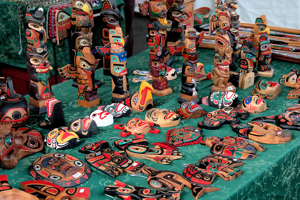 Native Alaskan woodworking