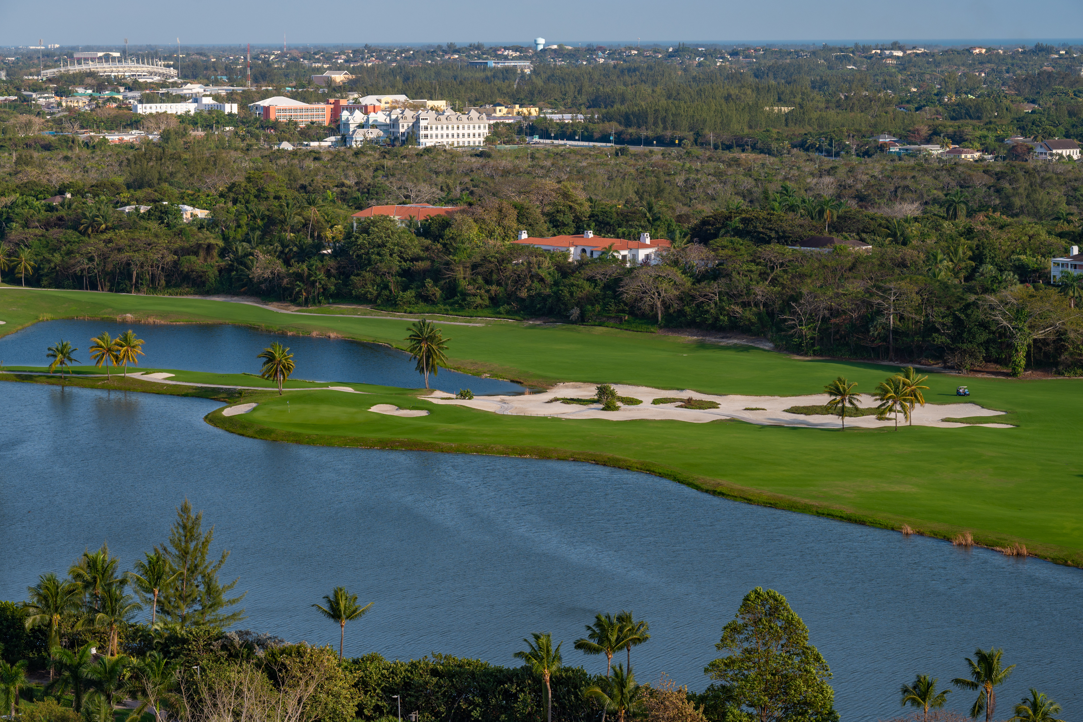Golf course in the Bahamas