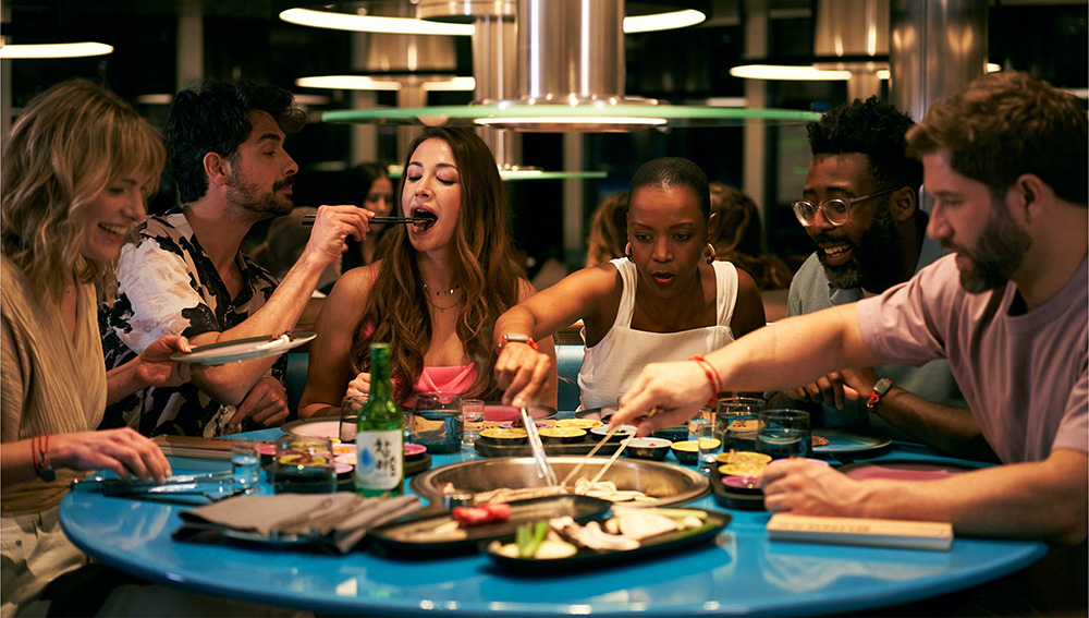 Group dining on Virgin Voyages