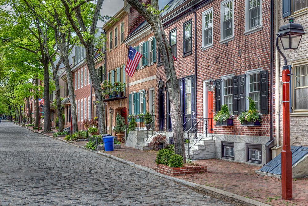 Historical Society Hill section of Philadelphia