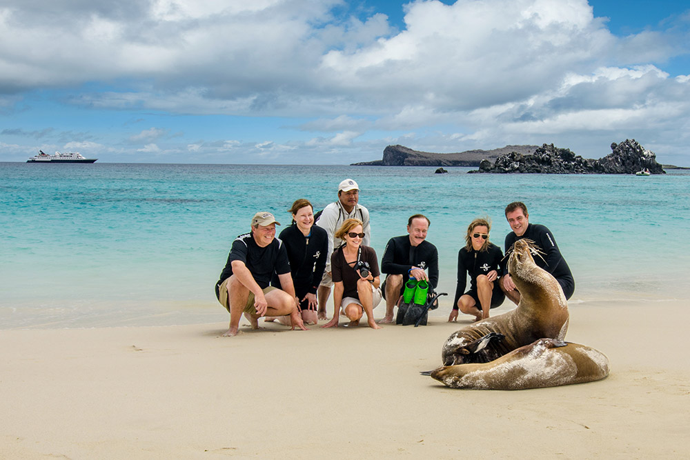 Celebrity Flora Galapagos with Sea Lion