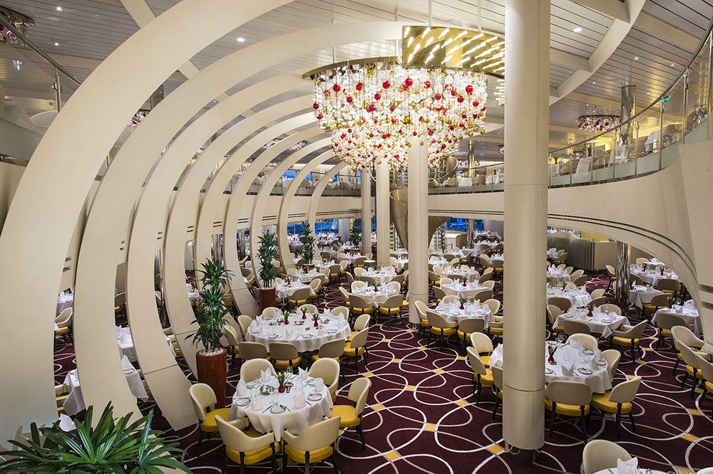 Main Dining room on Holland America Koningsdam