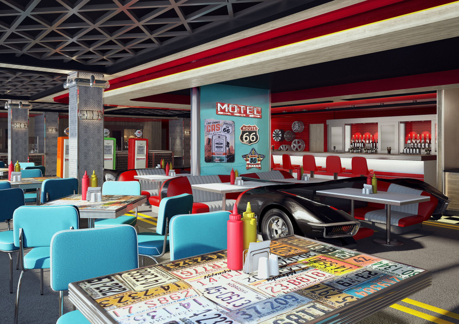 American Diner on Norwegian Breakaway