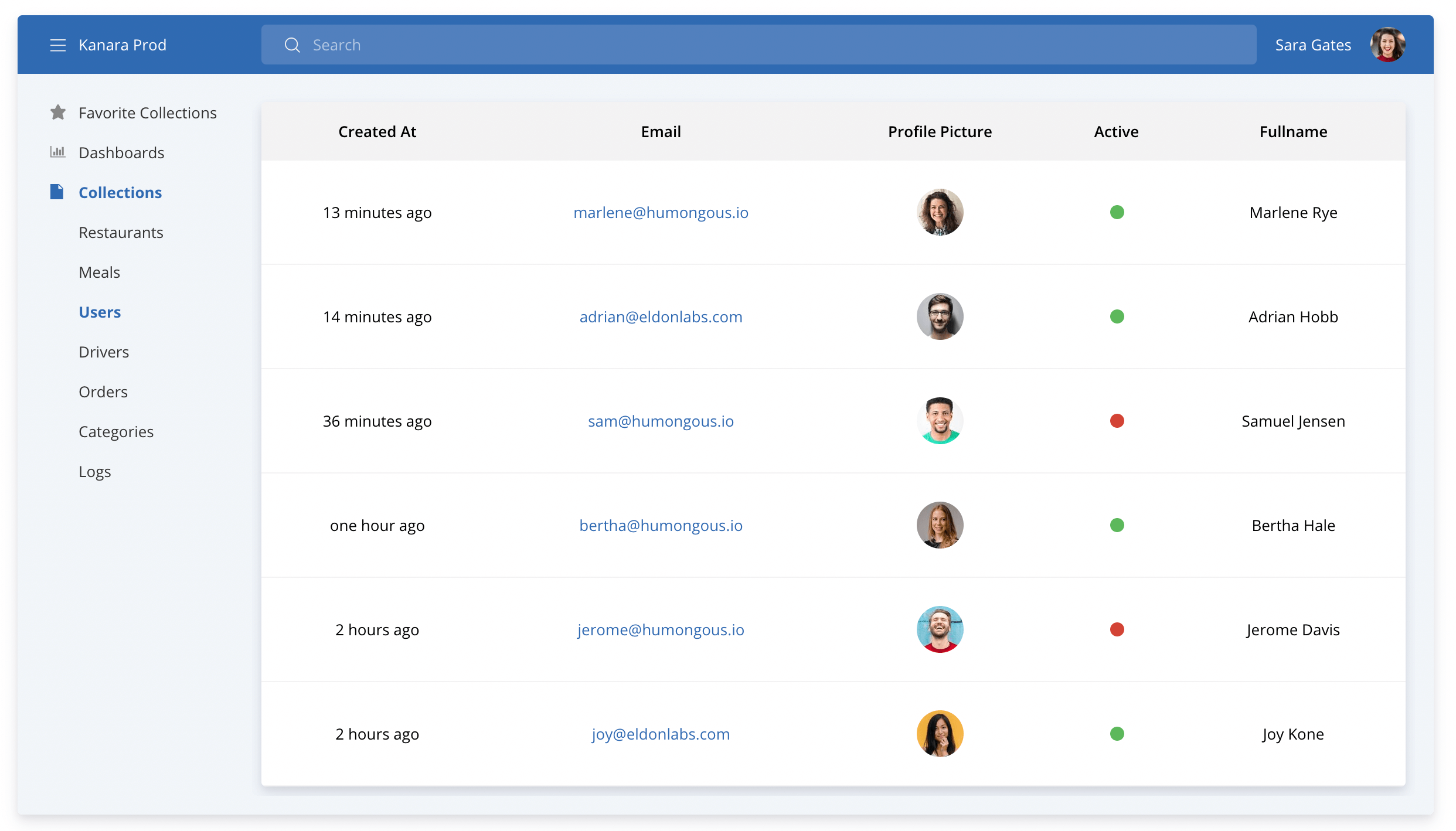 Humongous MongoDB GUI table view