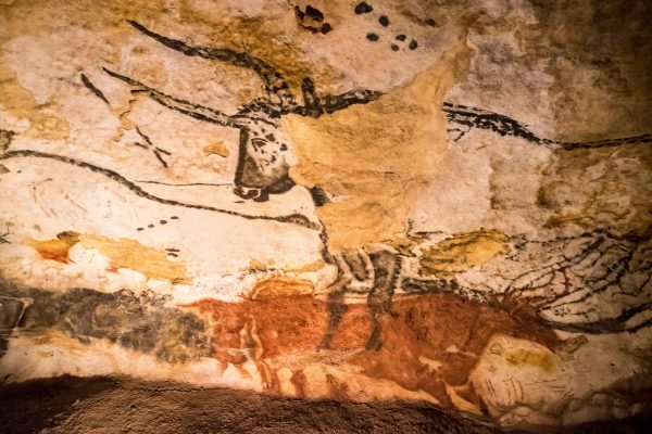 Cave painting of an auroch.