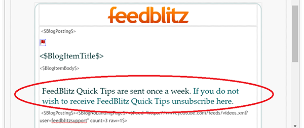 FeedBlitz ATE Footer Note