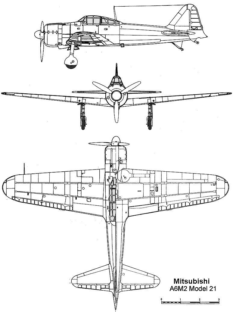 japanese zero rc plane