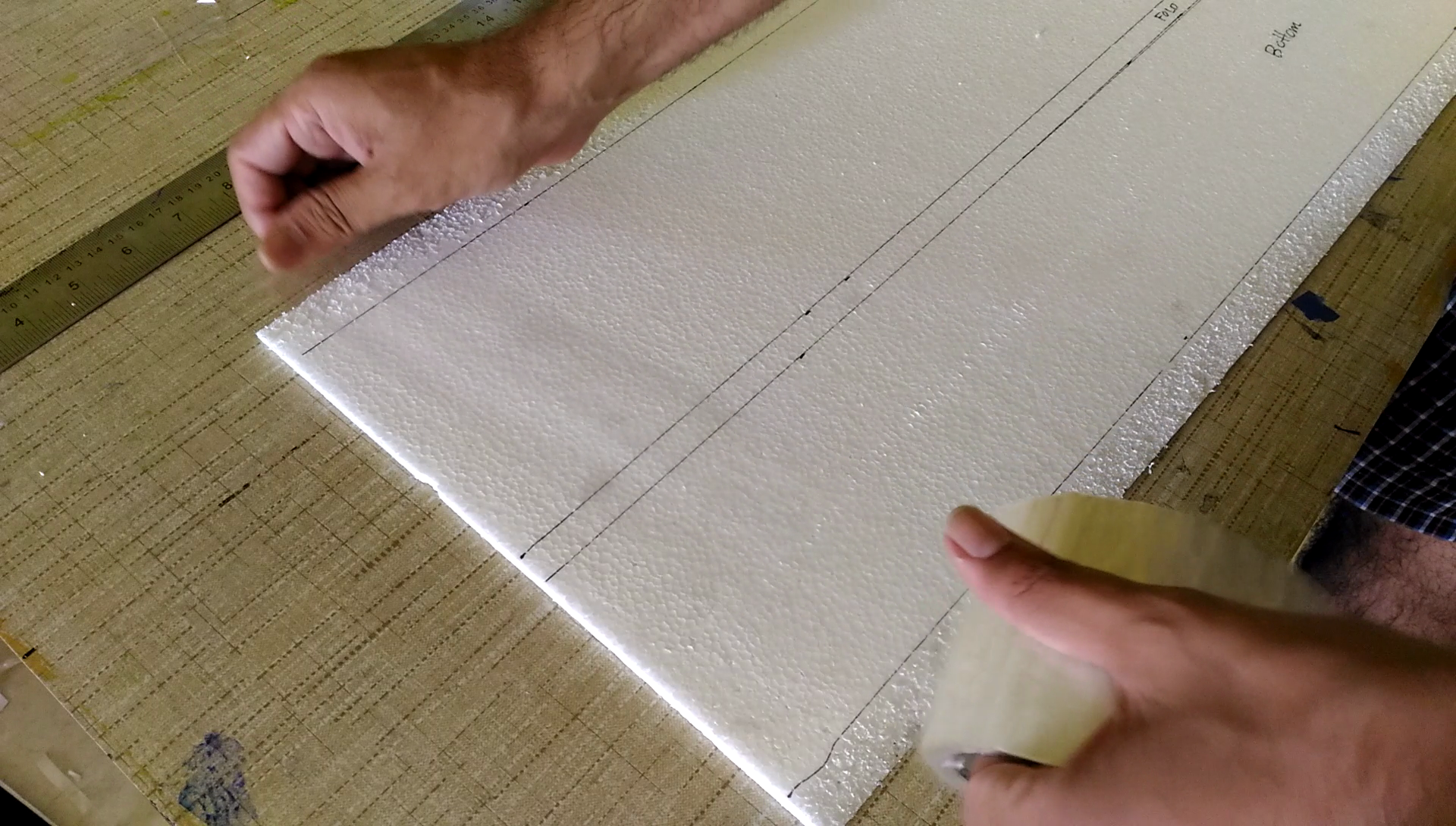 Airfoil built using Styrofoam Flite Test