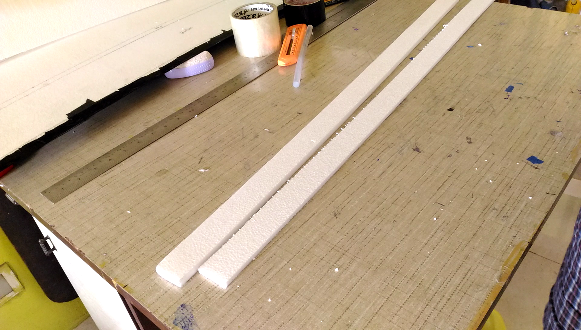 Airfoil built using Styrofoam Flite Test