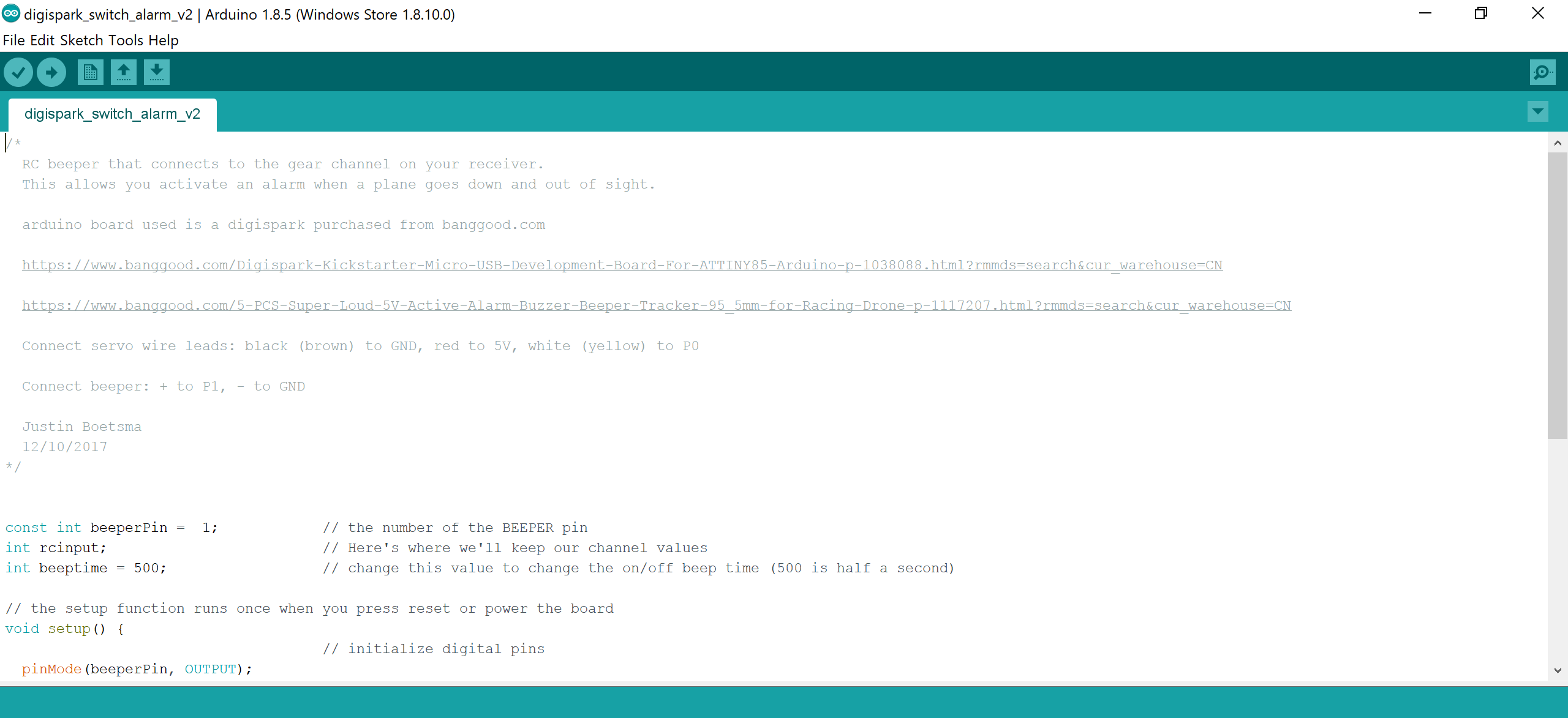 Описание библиотек arduino
