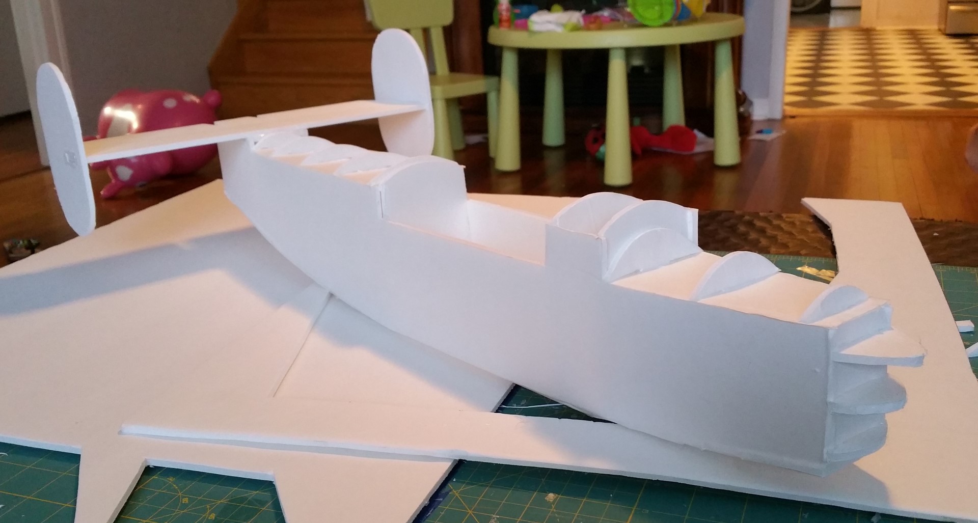 DIY Foam Board B24 Liberator Flite Test