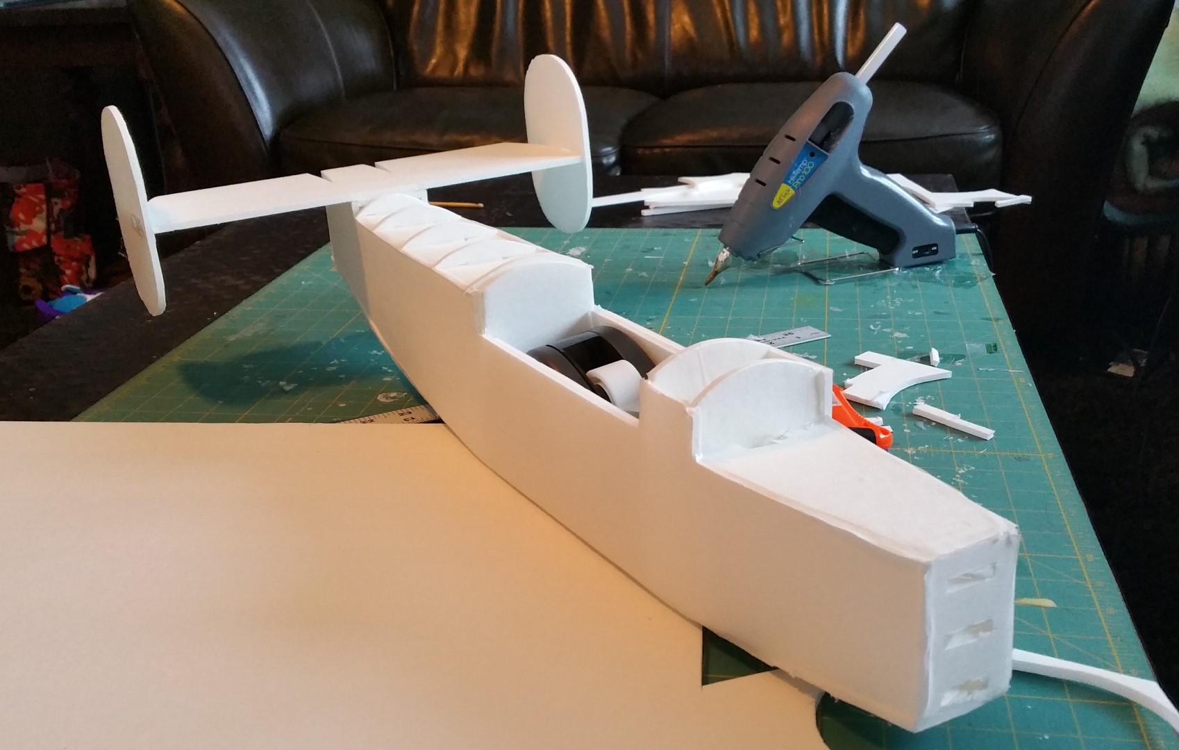 DIY Foam Board B24 Liberator Flite Test