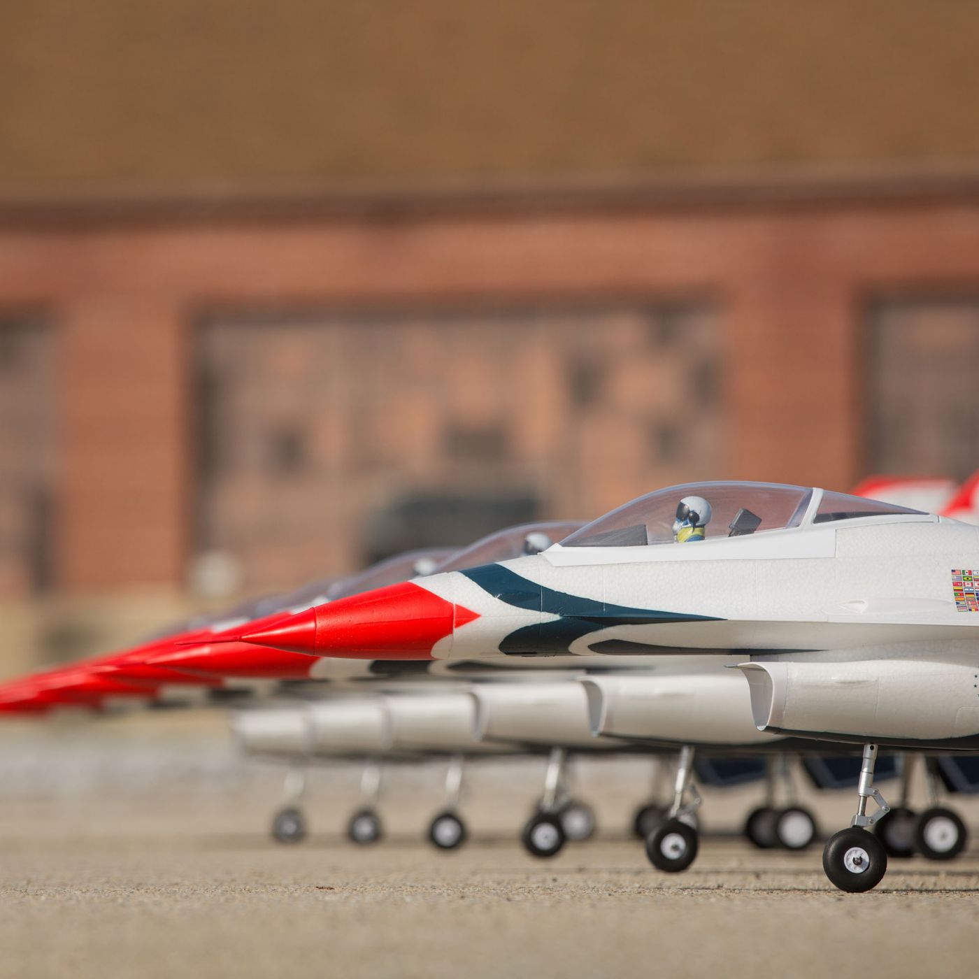 E-flite F-16 Thunderbird 80mm ARF Plus EDF Jet Airplane (1000mm