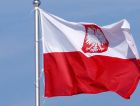 
				Polish flag with coat of arms
			