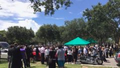 
				Aaron Rajman’s funeral near Boca Raton, FL.
			