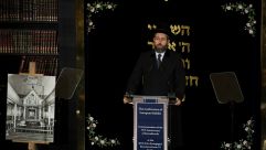 
				The Ashkenazi Chief Rabbi of Israel, David Lau, speaks at a Holocaust commemoration ceremony in Berlin.
			